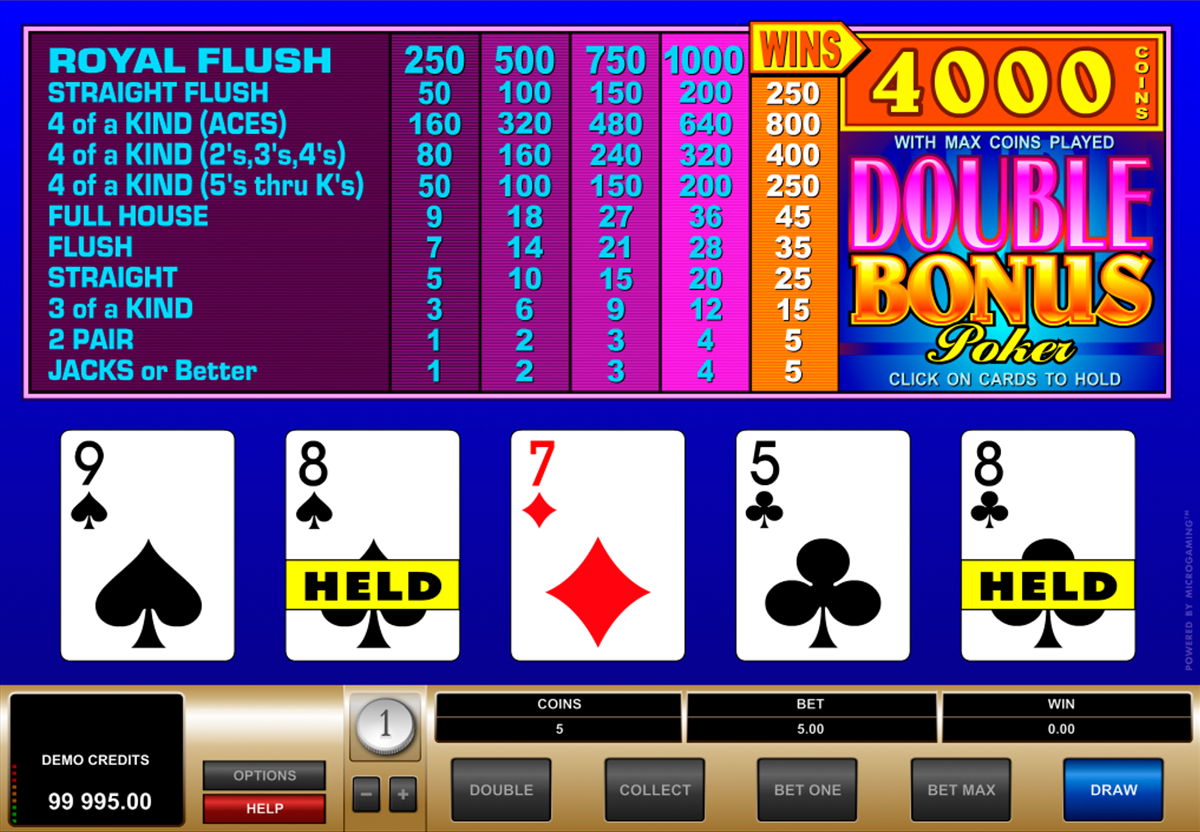 play video poker online for money