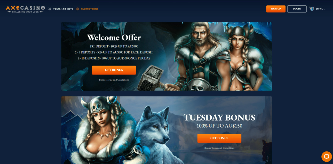 Axe Casino Online