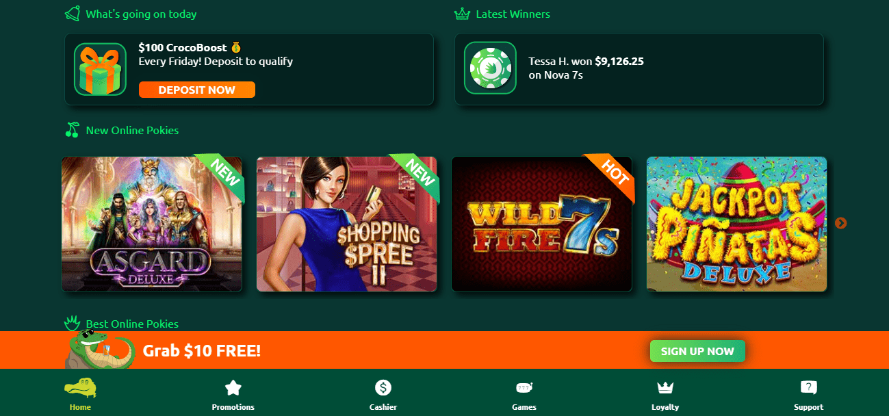 Play Croco Casino Review ⚡️ Claim A5000 Bonus
