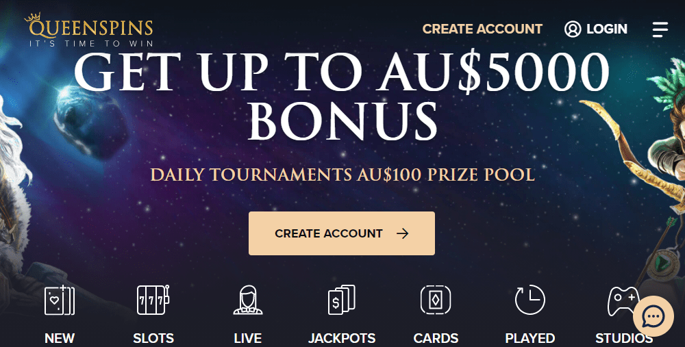 Queen Spins Casino Australia