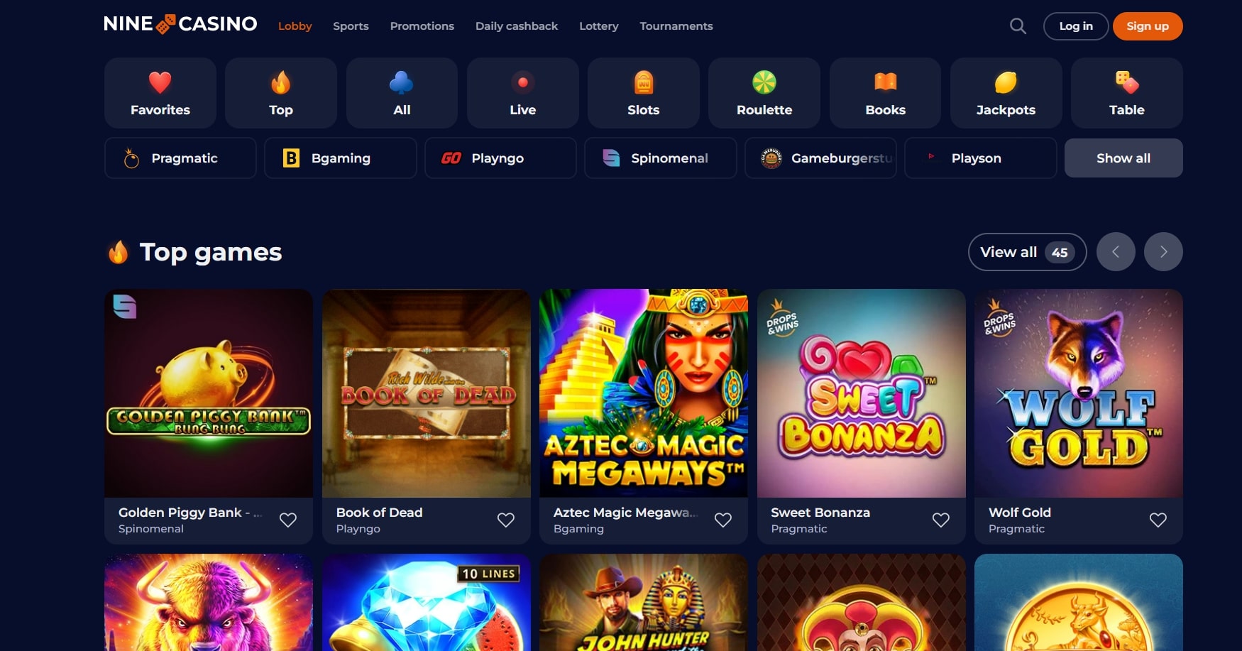 Ninecasino - Play Slots Online