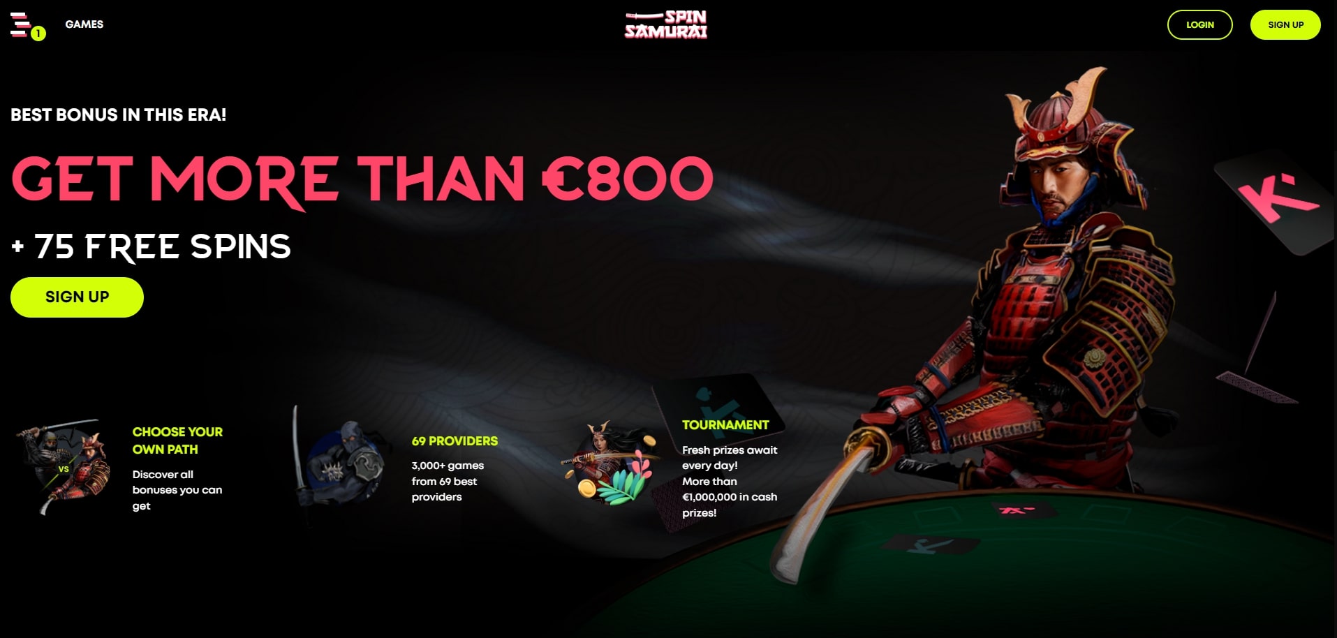 Spin Samurai Online Casino